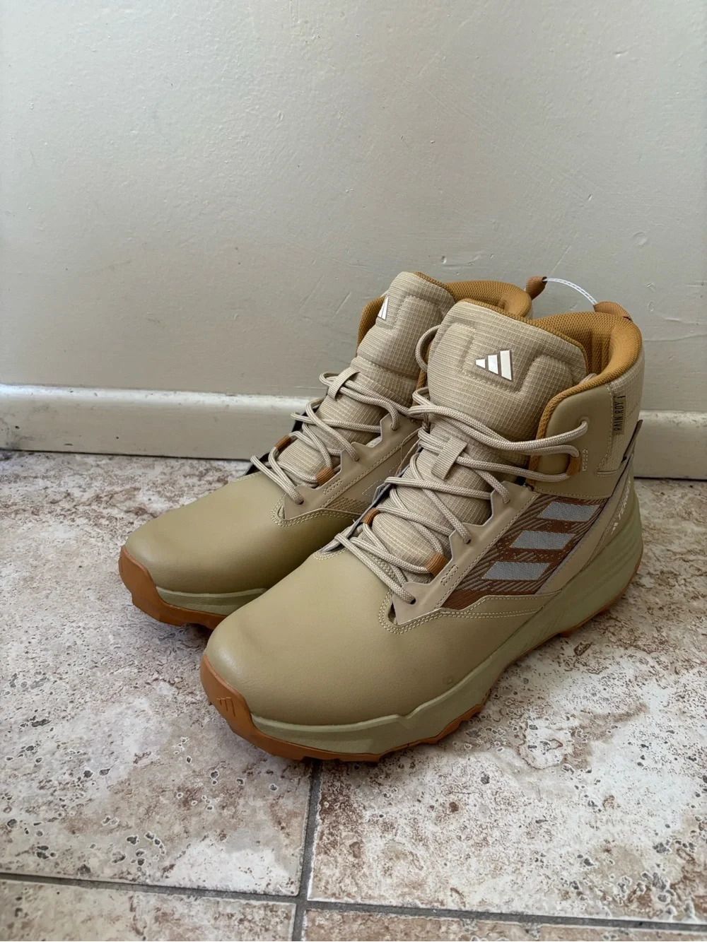 Adidas TERREX Unity Leather Mid RAIN.RDY Hiking Shoes IF4978 Men’s 14